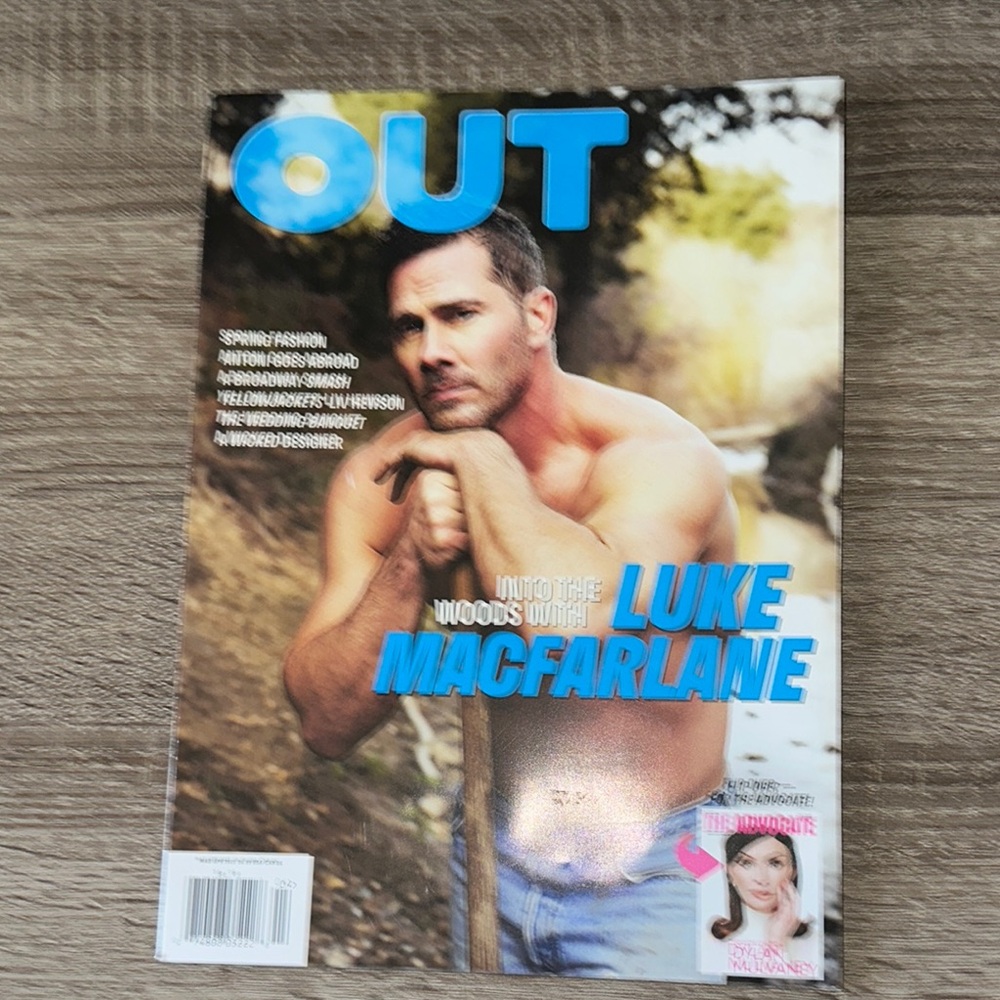 OUT Magazine with Luke Macfarlane Cover